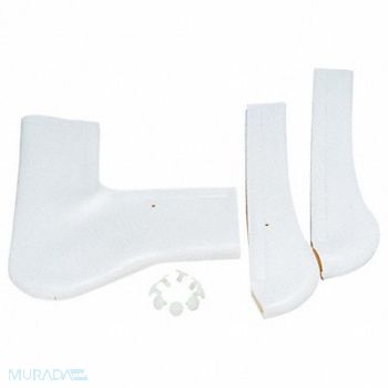 TRUEBRO Undersink Pipe Guard Vinyl PVC White, 15W937