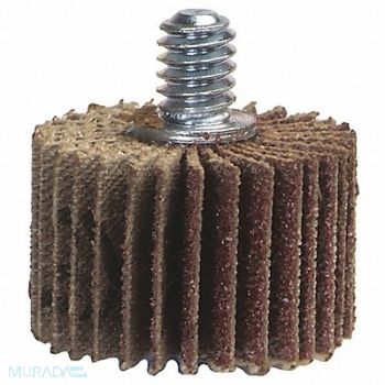 MERIT Flap Wheel 2 1/2 in Dia 1/4in W P80 Grit, 15X513