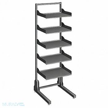 HERGO Open Frame Shelf Rack 5 Shelf, 15X696