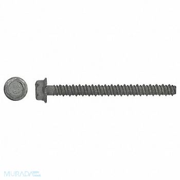 RED HEAD ConcScrw HexWashr SS 3/8 D 4 L PK50, 15X742