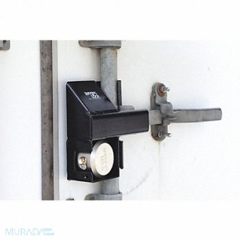 RANGER LOCK Padlock Guard 9 in Hardened Steel Black, 15X835