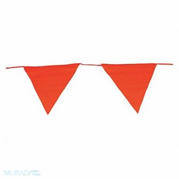 BRADY Pennants Fluorescent Orange 83 ft., 15Y403