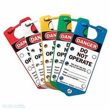 BRADY Lockout Hasp 6 Lock 3 in W PK5, 15Y526