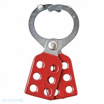 BRADY Lockout Hasp 6 Lock Red, 15Y530