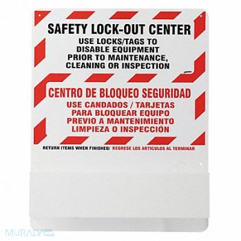 BRADY Lockout Board 30 In H, 15Y604