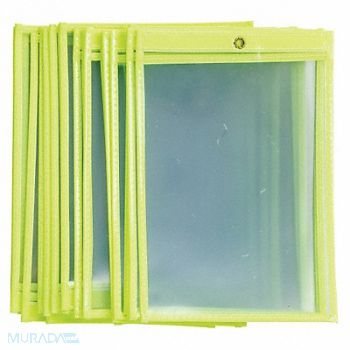 BRADY Shop Env 9 x 6 In Fluor Yel Plstc PK25, 15Y764