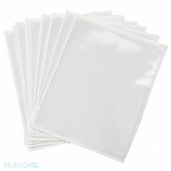 BRADY Adh Backed Env 11.5 x 9 in Clear PK10, 15Y767