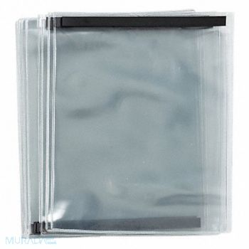 BRADY Mag Backed Env 11.5 x 9 in Clear PK10, 15Y768