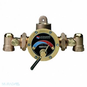 LEONARD VALVE Steam and Water Mixing Valve Brass, 15Z023
