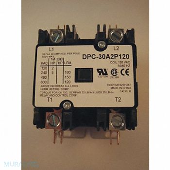 RELAY AND CONTROL CORP. Defn Purpose Contactor 30A 2-Pole 120VAC, 160C63