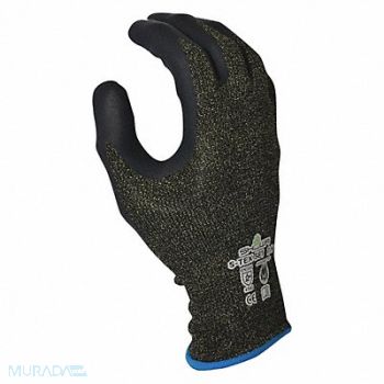 SHOWA Coated Gloves Black/Gray 2XL PR, 160G09