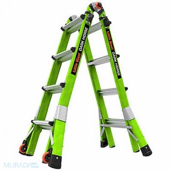 LITTLE GIANT Ladder Fiberglass 4 to 7 ft H 300 lb Cap, 794JE7