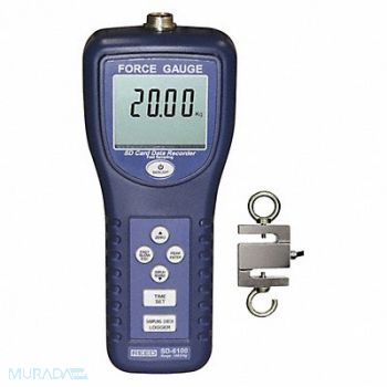 REED INSTRUMENTS Force Gauge 100kg Data Logger, 161C42