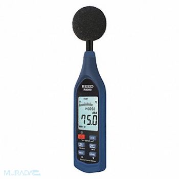 REED INSTRUMENTS Sound Level Meter USB 30 to 130 dB Range, 161D43