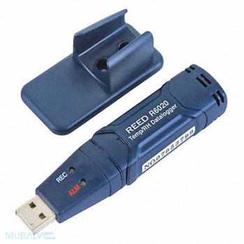 REED INSTRUMENTS USB Data Logger Temp and Humidity, 161D53