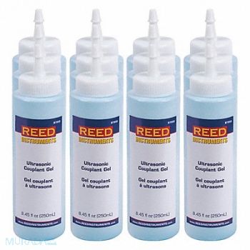 REED INSTRUMENTS Ultrasonic Couplant Gel 4 oz PK12, 161D97
