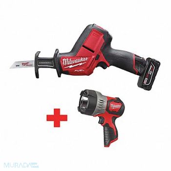 MILWAUKEE Cordless Recip Saw Kit 3000 SPM 12VDC, 162P77