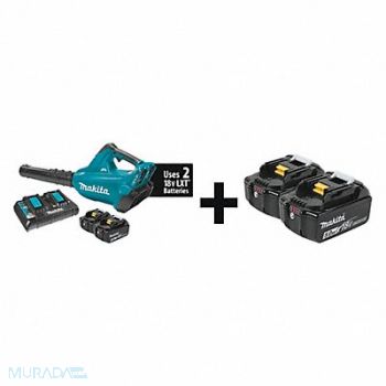 MAKITA Cordless Blower Kit Battery 473 cfm, 162P97