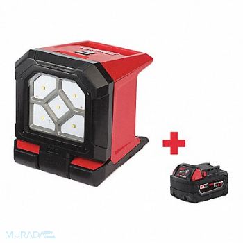 MILWAUKEE CordlessWorkLight BatteryIncl 3.24lb, 165FT1