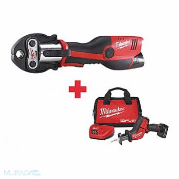 MILWAUKEE Cordless Press Tool Reciprocating Saw, 165FV1