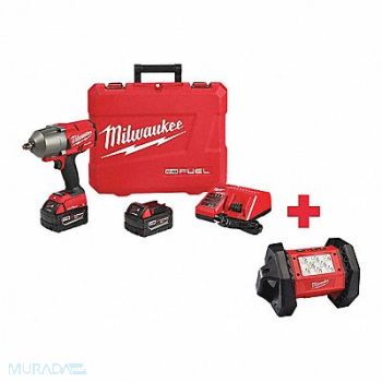 MILWAUKEE Impact Wrench Cordless Compact 18VDC, 165FY3