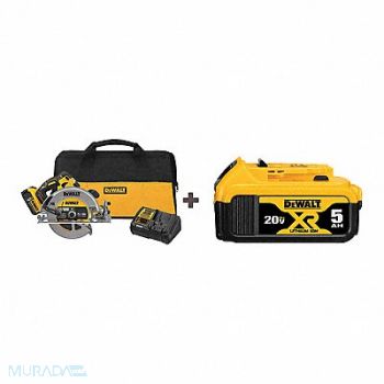DEWALT Cordless Circ Saw Kit 7-1/4 in Blade Dia, 165GC3