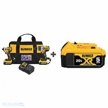 DEWALT Cordless Combination Kit 20.0V 2 Tools, 165GU4