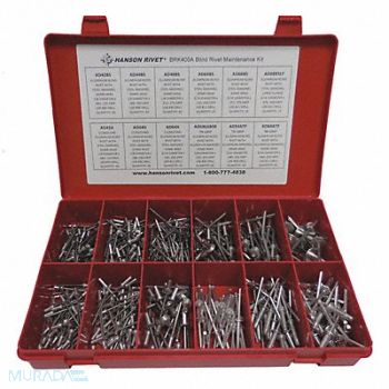 HANSON RIVET Blind Rivet Maintenance Assortment, 166M83