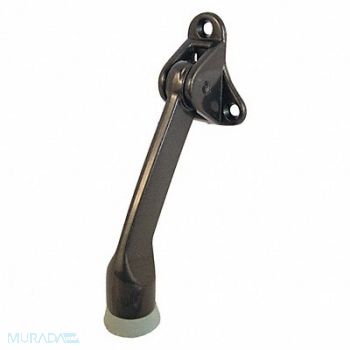 PRIME-LINE Kick-Down Door Holder 3-Hole Bronze Pltd, 169U34