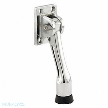 PRIME-LINE Kick-Down Door Holder 4-Hole Chrome Pltd, 169U35