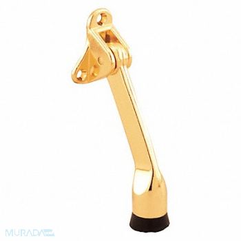 PRIME-LINE Kick-Down Door Holder 3-Hole Brass Pltd, 169U37