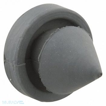 PRIME-LINE Door Steel Jamb Bumpers Gray Rubbr PK100, 169W52