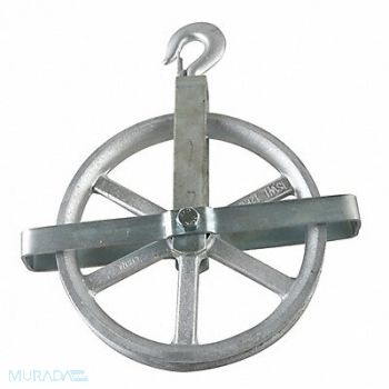 PEERLESS Well Wheel Pulley Block Fibrous Rope, 16A383
