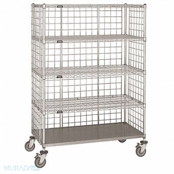 GRAINGER APPROVED Wire Cart 24 in W 60 in L Steel, 16A712
