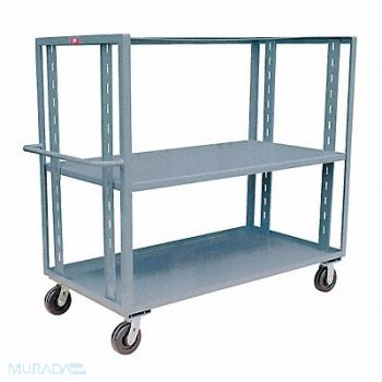 JAMCO Stock Cart 3000 lb 2 Shelf 60 in L, 16A964