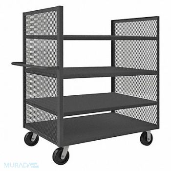 GRAINGER APPROVED Stock Cart 3000 lb 4 Shelf 60 in L, 16A994