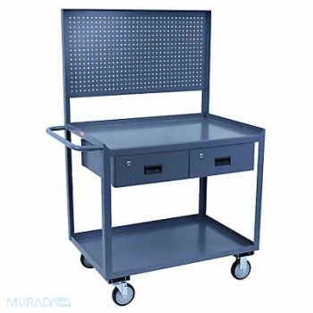 JAMCO Mobile Wrkstion Steel 36 L 30 W 2 Shelf, 16C795