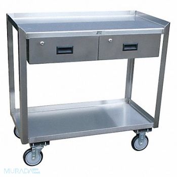 JAMCO Mobile Workstation SS 36 L 24 W 2 Shelf, 16D038