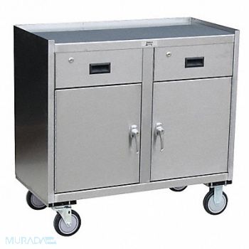 JAMCO Mobile Cabinet Workbench SS 37 W 27 D, 16D039