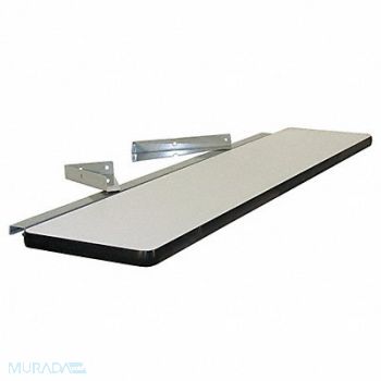 PRO-LINE Cantilever Shelf 60 W x 12 D x 2 H Gray, 16D620