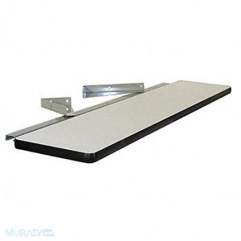 PRO-LINE Cantilever Shelf 72 W x 12 D x 2 H Gray, 16D622