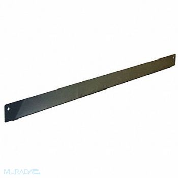 PRO-LINE Bin Rail 72 W x 1-1/2 D x 2-5/8 H Gray, 16D626