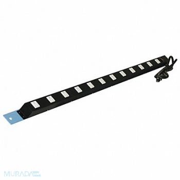 PRO-LINE Power Strip 72W x 1-1/2D x 1-1/2H Blue, 16D629