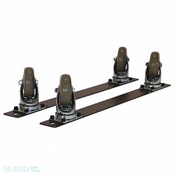 PRO-LINE Plate Caster Kit Polyurethane 275 lb PK4, 16D643