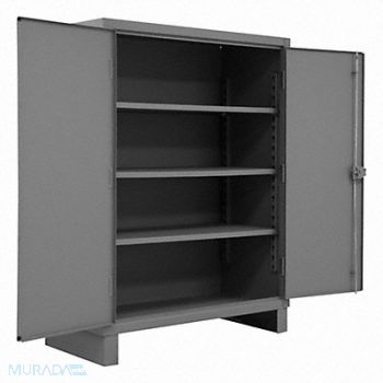 DURHAM MFG Storage Cabinet 66 x48 x24 Gray 3Shlv, 16D692