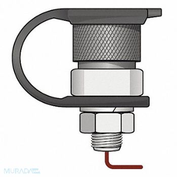 CHECKERS INDUSTRIAL PROD INC Warning Whip Female QD Base Mount, 16D837