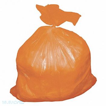 TOUGH GUY Trash Bag 30 gal Orange PK75, 52WX85