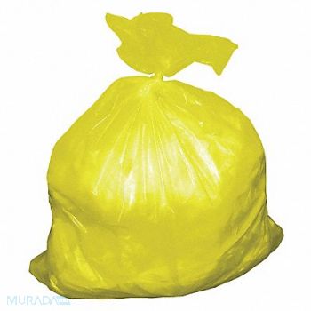 TOUGH GUY Trash Bag 30 gal Yellow PK75, 52WX86
