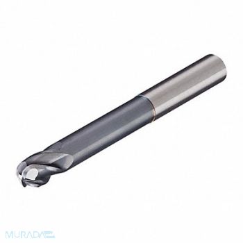 MICRO 100 Ball End Mill Single End 12.00mm Carbide, 16F741