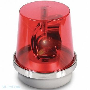 EDWARDS SIGNALING Rotating Warning Light Halogen Red, 16G527